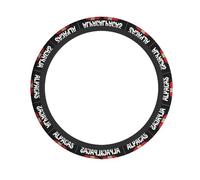 Coprivolante elastico stampato con scritta "I Love Alpacas", antiscivolo, resistente, adatto per la maggior parte delle auto
