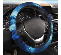 Coprivolante elastico universale da 38 cm per auto, motivo: lupi, adatto per SUV, furgoni, auto, camion