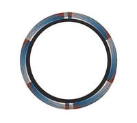 Coprivolante elegante per donna "Footprints in The Sand Poem", accessori universali per auto da 15 pollici, coprivolante in poliestere antiscivolo e resistente