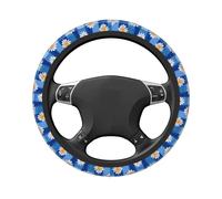 Coprivolante estivo astratto hippie floreale elasticizzato universale 15 pollici, coprivolante antiscivolo, traspirante per SUV camion