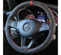 COPRIVOLANTE FAI DA TE IN PELLE ALCANTARA CON KIT MONTAGGIO UNIVERSALE PER AUTO