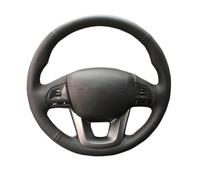 Coprivolante Fai da Te Nero per Kia K2, Kia Rio 2011, 2012, 2013, 2014, Decorazione Calda per Auto (Filo Blu)