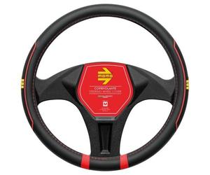 Coprivolante Fast pvc nero/cuciture rosse 38-39 cm