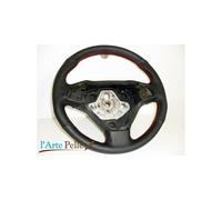 coprivolante Fiat Bravo in vera pelle nera traforata