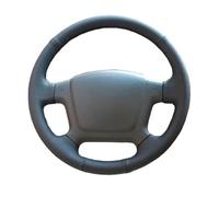 Coprivolante Hand-stitched Steering Cover Soft Artificial Leather Black Car Wheel For Kia For Cerato 2005-2012 Old For For Ceed(White Thread)