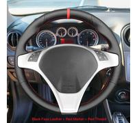 Coprivolante in ecopelle nera per Alfa Romeo Giulietta 2010-2014 MiTo 2008-2015