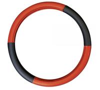 Coprivolante in ecopelle nero/rosso