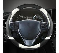 Coprivolante In Fibra Di Pelle Antiscivolo Per Auto A Forma Di O Morbido E Traspirante Per Scion IM Per Corolla IM Per Isis(Nero)
