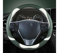 Coprivolante In Fibra Di Pelle Antiscivolo Per Auto A Forma Di O Morbido E Traspirante Per Scion IM Per Corolla IM Per Isis(Green)