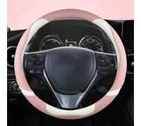 Coprivolante In Fibra Di Pelle Antiscivolo Per Auto A Forma Di O Morbido E Traspirante Per Scion IM Per Corolla IM Per Isis(Pink)