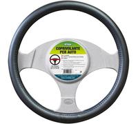 Coprivolante in finta pelle nero