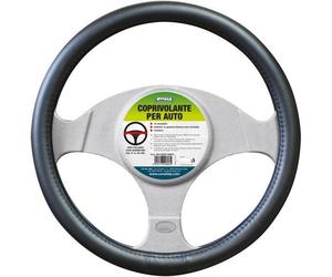 Coprivolante in finta pelle nero