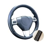 Coprivolante in microfibra cucito a mano per Opel per Astra per Bora 2006 2007 2008(BIANCO)