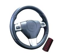 Coprivolante in microfibra cucito a mano per Opel per Astra per Bora 2006 2007 2008(Rosso)