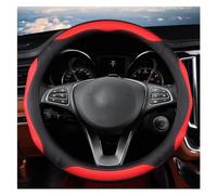 Coprivolante in Pelle a Forma di O e di D per Mercedes, Benz, AMG, AC, CLA, E, GLA, GLC, GLE, SB, CLS Bianco (Rosso a Forma di O)