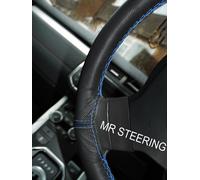 Coprivolante In Pelle Blu Chiaro A Doppia Cucitura Per Ford Prefect 1938-1959