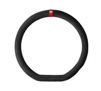Coprivolante In Pelle Coprivolante Antiscivolo A Forma D La Decorazione Interna Auto Universale(Rosso a forma di D+38cm)