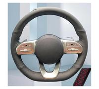 Coprivolante in pelle cucito a mano per interni auto per Mercedes per Benz W247 W205(Rosso)