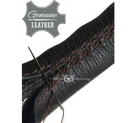 Coprivolante In Pelle For RILEY Kestrel 1926-38 Navy Blue E Black Perf