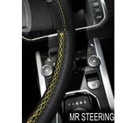 Coprivolante In Pelle Giallo Con Cuciture Doppie Per Ford Freda 1995-2004