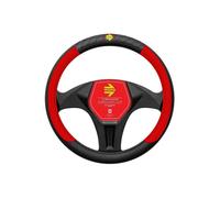 Coprivolante in pelle - momo - 38-39 cm - Nero/Rosso - Auto - Pelle sintetica - Arredamento interno