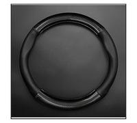 Coprivolanti Auto Coprivolante per Auto in Pelle Mucca in Fibra Carbonio da 38 Cm per Mercedes per Benz ClassA W176 W169 B W245 C W205 W204 W203 C300 Volante Auto (Colore : 1)
