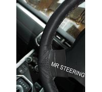 COPRIVOLANTE IN PELLE NERA FITS 1968-1973 FORD CAPRI I CON CUCITURA DOPPIA