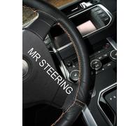 Coprivolante In Pelle Nera Per Rover 75 MG ZT 98-05 Con Cucitura Doppia Beige