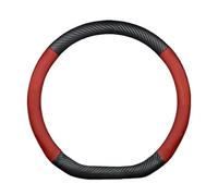 Coprivolante In Pelle Per A4 A4L A6 A6L Q5 Q7 2008 2009 2010 2011-2013(Rosso tondo)