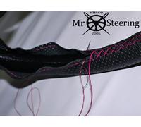 Coprivolante In Pelle Perforata Hot Pink Per Ford Mustang MK1 Doppio STT