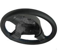 Coprivolante In Pelle Perforata Nera Per Dodge Ram IV 2500 Blu Cielo ST