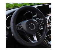 Coprivolante in pelle, universale, antiscivolo, traspirante, in microfibra, 37-38 cm, colore nero e blu