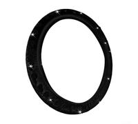 Coprivolante in per velluto Morbido con Strass Brillanti Coprivolante(Black)