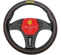 COPRIVOLANTE IN POLIURETANO X AUTO MARCA MOMO MODELLO SWC011BR COLORE NERO/ROSSO