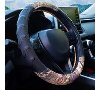 Coprivolante in rovere muschiato con presa comoda; materiale Oxford 600D resistente con rovere muschiato Break-up Country Camouflage; si adatta a tutti i grandi camion e SUV con volante da 39,4 cm a