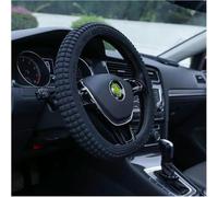Coprivolante in silicone per auto, forma a D, rotondo, 36-48 cm, universale, accessori per auto, coprivolante, nero