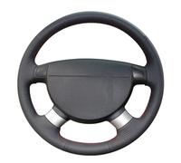 Coprivolante In Similpelle Nera Per Chevrolet Per Aveo Per LOVA(White Thread)