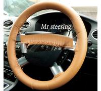 Coprivolante In Vera Pelle Italiana Beige Per Ford Mondeo MK3