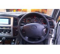 Coprivolante In Vera Pelle Nera Per Toyota Land Cruiser