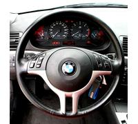 COPRIVOLANTE IN VERA PELLE NERO PER BMW E46 E 36 da sostituire all'originale