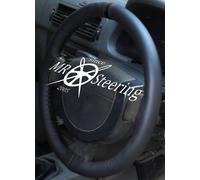 Coprivolante In Vera Pelle Per Mazda 6 Mk1 2002-2007 + Cinghia Nera