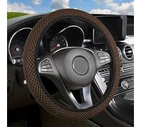 Coprivolante Interni Auto Accessori Per Volante Per Tessuto Morbido Sterzo Copri Manica Universale Per Ruota Copertura Antiscivolo Durevole Coprivolanti auto(Marrone)