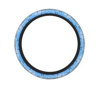 Coprivolante ispiratore cristiano "Footprints in The Sand" per donna, accessori universali per auto da 15 pollici, coprivolante in poliestere antiscivolo e resistente