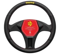 SWC0LAPBR Momo Coprivolante Lap pvc nero/cuciture rosse 38-39 cm