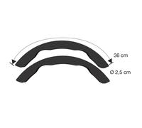 Coprivolante nero antiscivolo universale per volanti diametro 35-40 cm