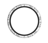 Coprivolante nero e bianco con citazione "Sei davvero carina" per donne e uomini, accessori per interni auto resistenti, materiale antiscivolo, universale per auto, SUV, camion