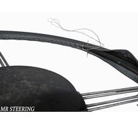 Coprivolante Nuovo In Pelle Italiana Grigia Scura Per Ford Consul MK1 1951-1956