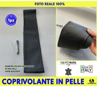 Coprivolante pelle auto nero Vera Kit Coprivolanti Sterzo Universale cm 37 38 39
