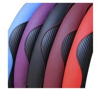 Coprivolante per auto 1 pezzo di accessorio per coprivolante per auto in pelle PU traspirante e antiscivolo adatto per sedili da 37-38 cm(Viola)