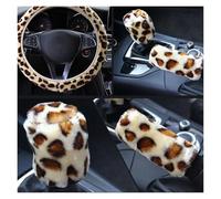 Coprivolante Per Auto 1 Set Da 3 Pezzi Con Stampa Leopardata Coprivolante Cappuccio Protettivo Per Freno A Mano Accessori Per Auto(A4 1pc)